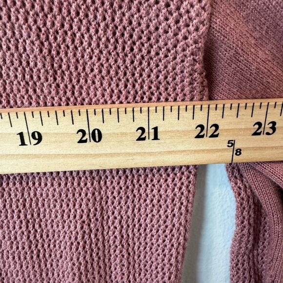 Lululemon Still Movement Knitted Open Back Activewear Pink Cardigan 6 - Picture 4 of 5